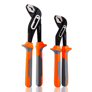 Sharp-Tec Adjustable Water Pump Pliers, Alloy Steel, Anti-Slip Vinyl, 60-90mm Jaw Capacity, Ergonomic Handle, Rust-Proof, Plumbing & Electrical Use
