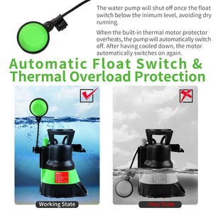 Sharp-tec 350W Submersible Water Pump 5200L/H