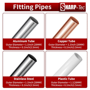 Sharp-tec 4-28mm Pipe Cutter, Adjustable Tube Cutter with Aluminum Alloy Body, Pipe Cutting Tool for Copper, Brass, PVC, Aluminum