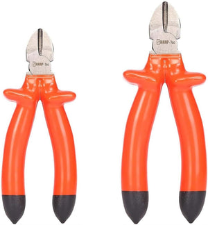 Sharp-Tec Insulated Cutting Pliers Set VDE Approved High Carbon Steel Anti-Slip Handle