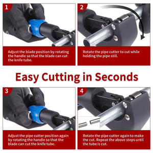 Sharp-tec 4-30mm Pipe Cutter, Adjustable Tube Cutter with Aluminum Alloy Body, Pipe Cutting Tool for Copper, Brass, PVC, Aluminum