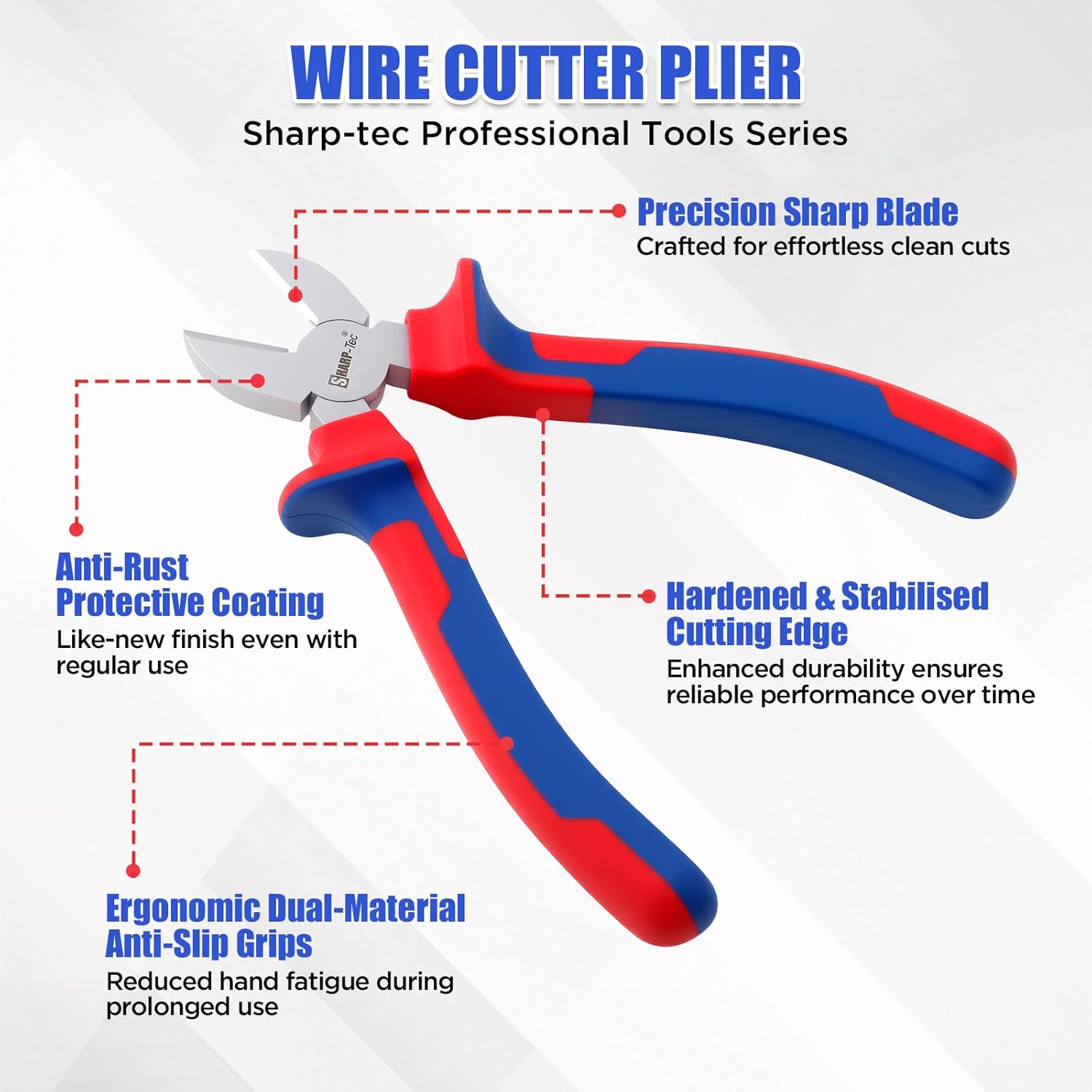 Sharp-Tec Diagonal Side Cutting Pliers