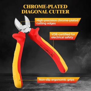 Sharp-Tec VDE Electrical Diagonal Side Cutting Pliers