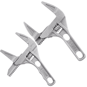 Sharp-tec 8 inch Adjustable Wrench Spanner | 6-68mm Wide Jaw Opening | Plumbers