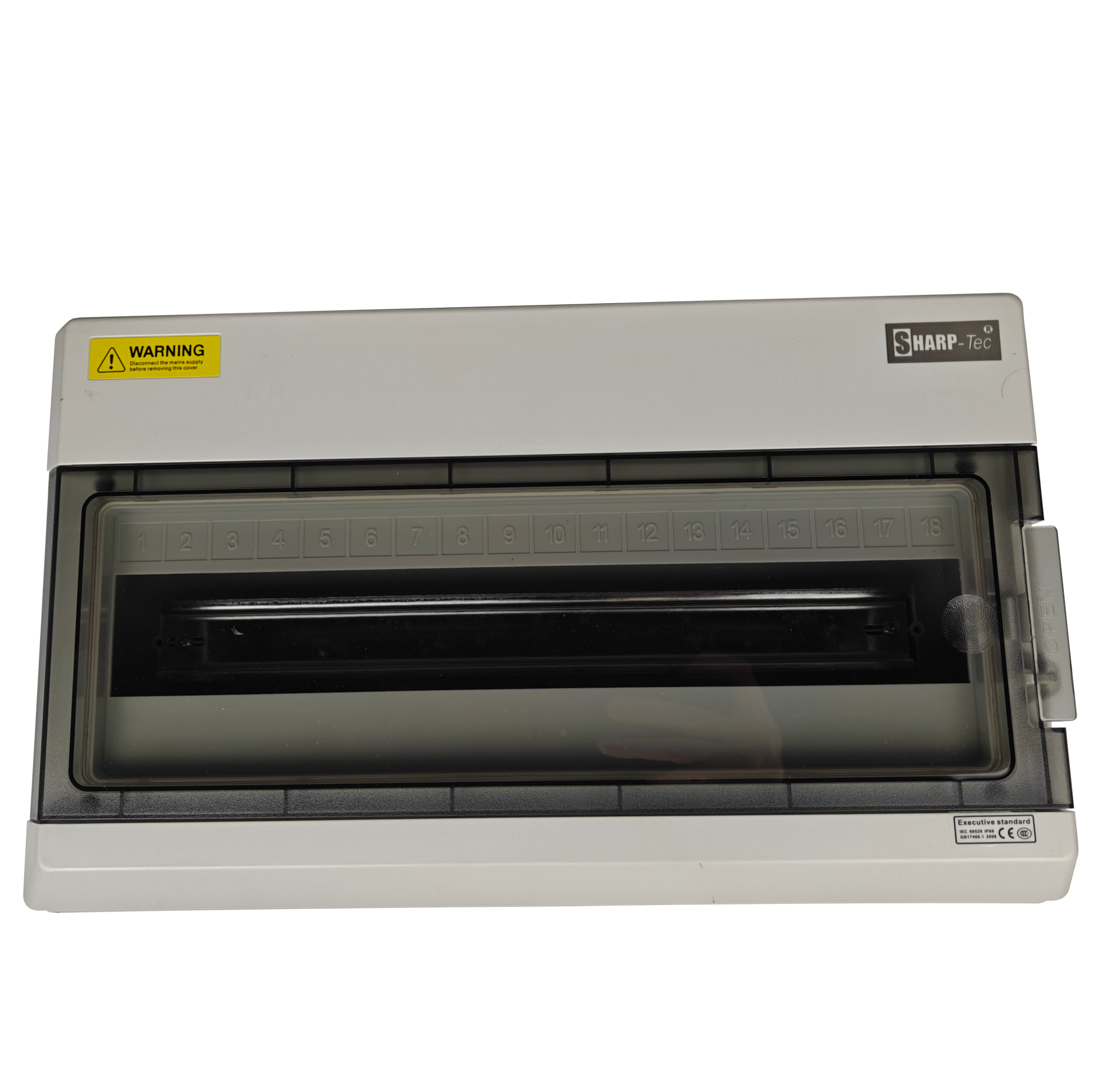 18 Way Weatherproof Consumer Unit | IP65 RCD MCB Distribution Box | Isolator