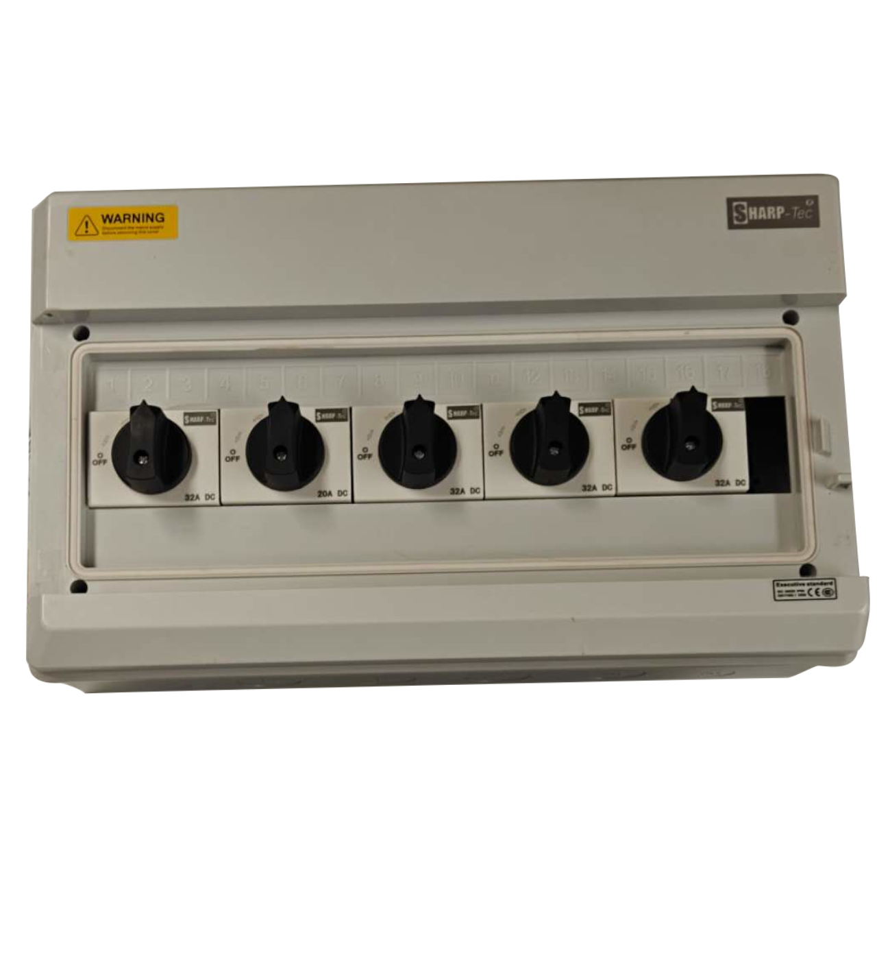 18 Way Weatherproof Consumer Unit | IP65 RCD MCB Distribution Box | Isolator