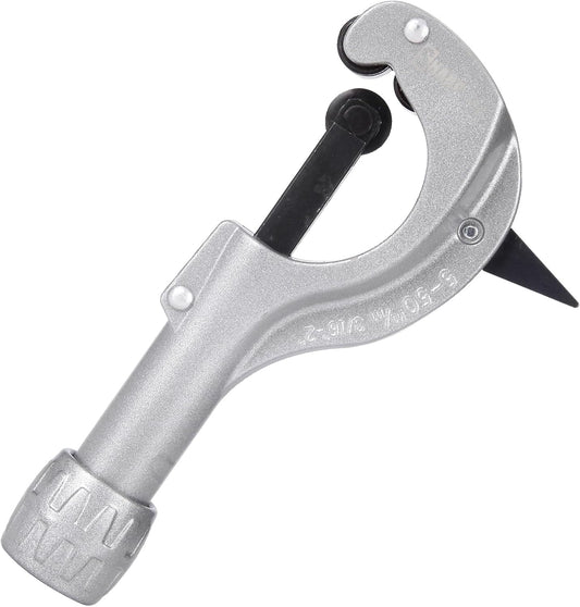 Sharp-tec 5-50mm Pipe Cutter, Adjustable Tube Cutter with Aluminum Alloy Body, Heavy-Duty Pipe Cutting Tool with Blade for deburring for Copper, Brass, PVC, Aluminum