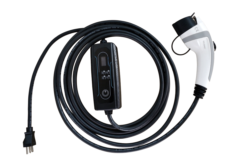 Sharp-Tec 5M / 10M Portable EV Charging Cable, Type 2 Plug, 240V, Waterproof, UK Plug, 4-Speed Current Adjustment
