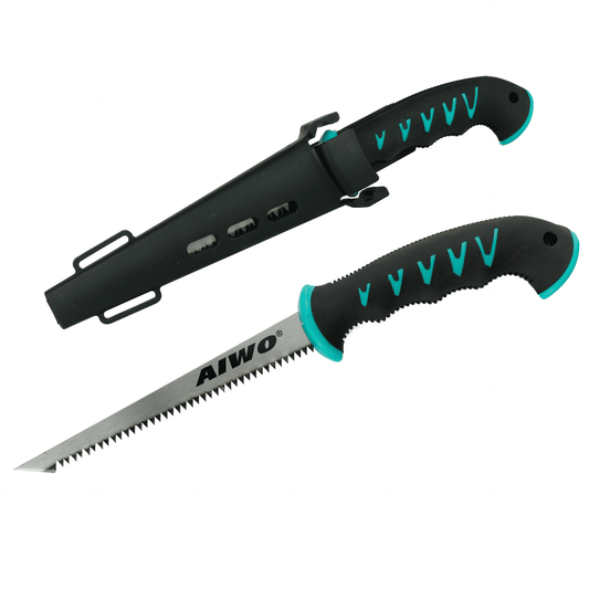 6" Plasterboard Jab Saw with Belt Holster - Anti-Slip Grip, Anti-Rust Treated Steel for Easy Cutting