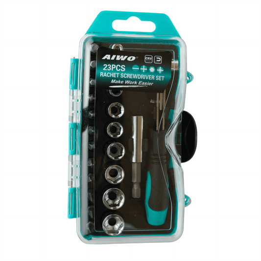 23-Piece Magnetic Screwdriver Socket Set – Durable Storage Case for Home & Professional Use