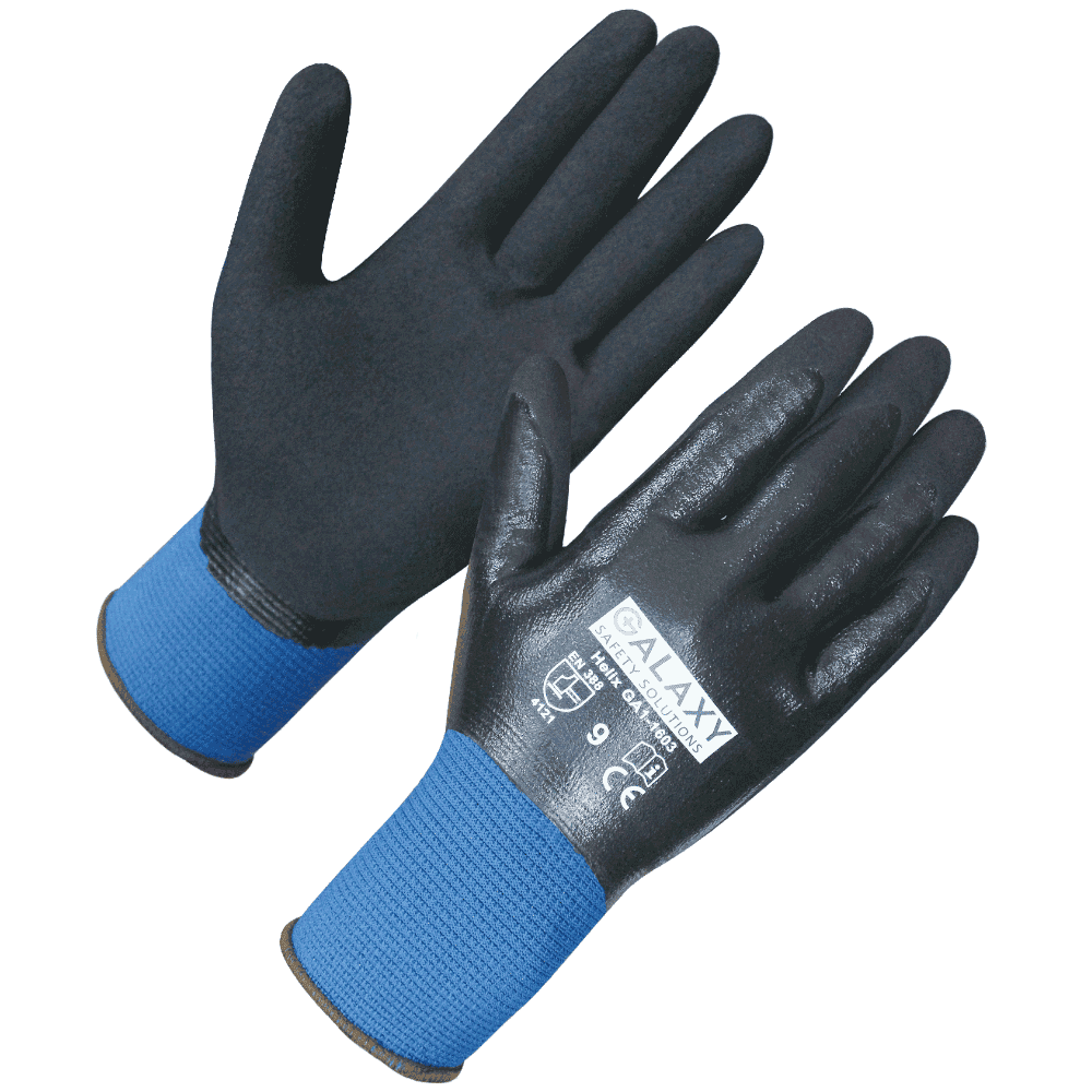 Oil Resist Sandy Nitrile Coat Engineering Gloves