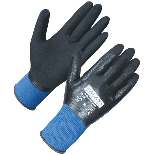 Oil Resist Sandy Nitrile Coat Engineering Gloves