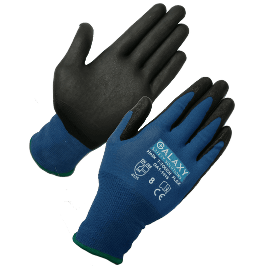 Oil Resist T-Touch Palm Coated Assembly Gloves, 15 Gauge Nylon Liner, Superior Grip, Breathable, for Automotive, Oil & Gas, Construction