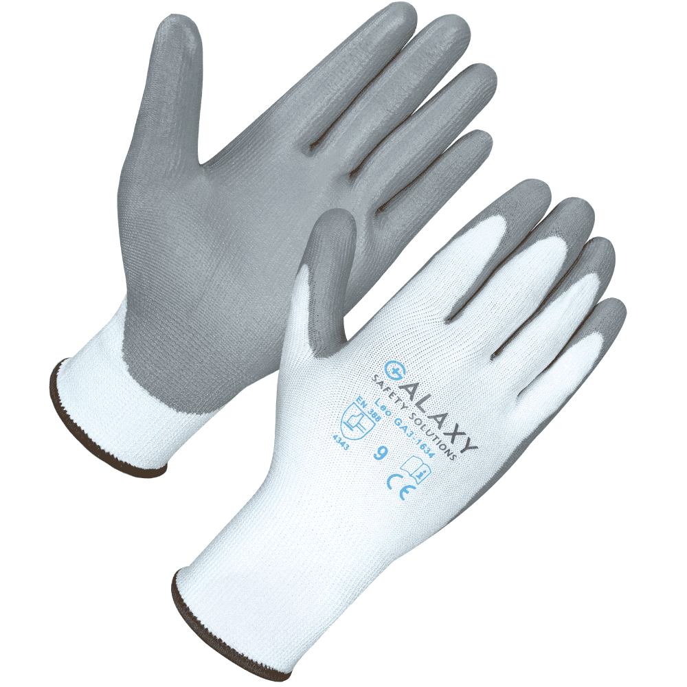 Cut 3 Grey PU Coated Assembly Gloves