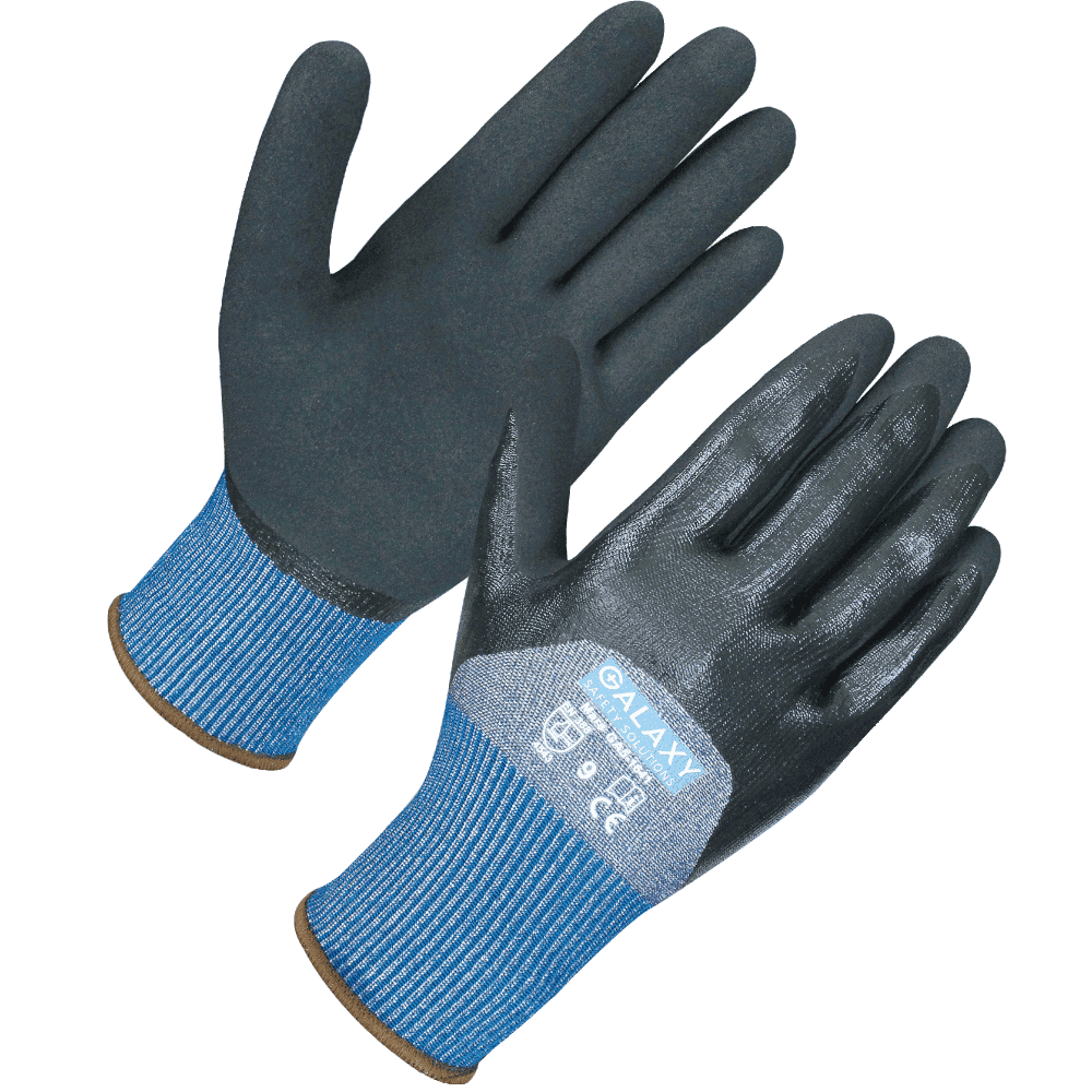 Cut 5 Sandy Nitrile Oil Resist Engineers Gloves