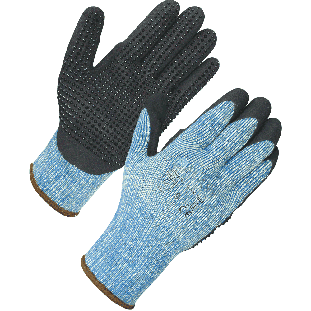 Heat Resistant Sandy Nitrile Grip Gloves