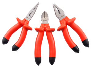 Sharp-Tec Insulated Cutting Pliers Set VDE Approved High Carbon Steel Anti-Slip Handle