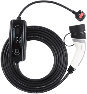 Sharp-Tec 5M / 10M Portable EV Charging Cable, Type 2 Plug, 240V, Waterproof, UK Plug, 4-Speed Current Adjustment