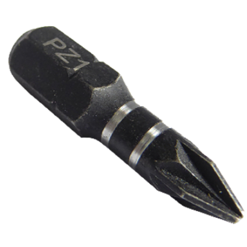 3 Pcs 25mm PZ1 Screwdriver Bits