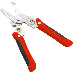 7 in 1 Wire Strippers Multi-Tool – Cutting, Clamping, Stripping, Crimping & More with Safety Lock