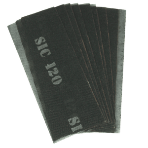 Waterproof Abrasive Cloth Strip 115mm x 280mm 120 Grit – Pack of 10 for Cleaning & Preparing Metal, Plastic, Wood