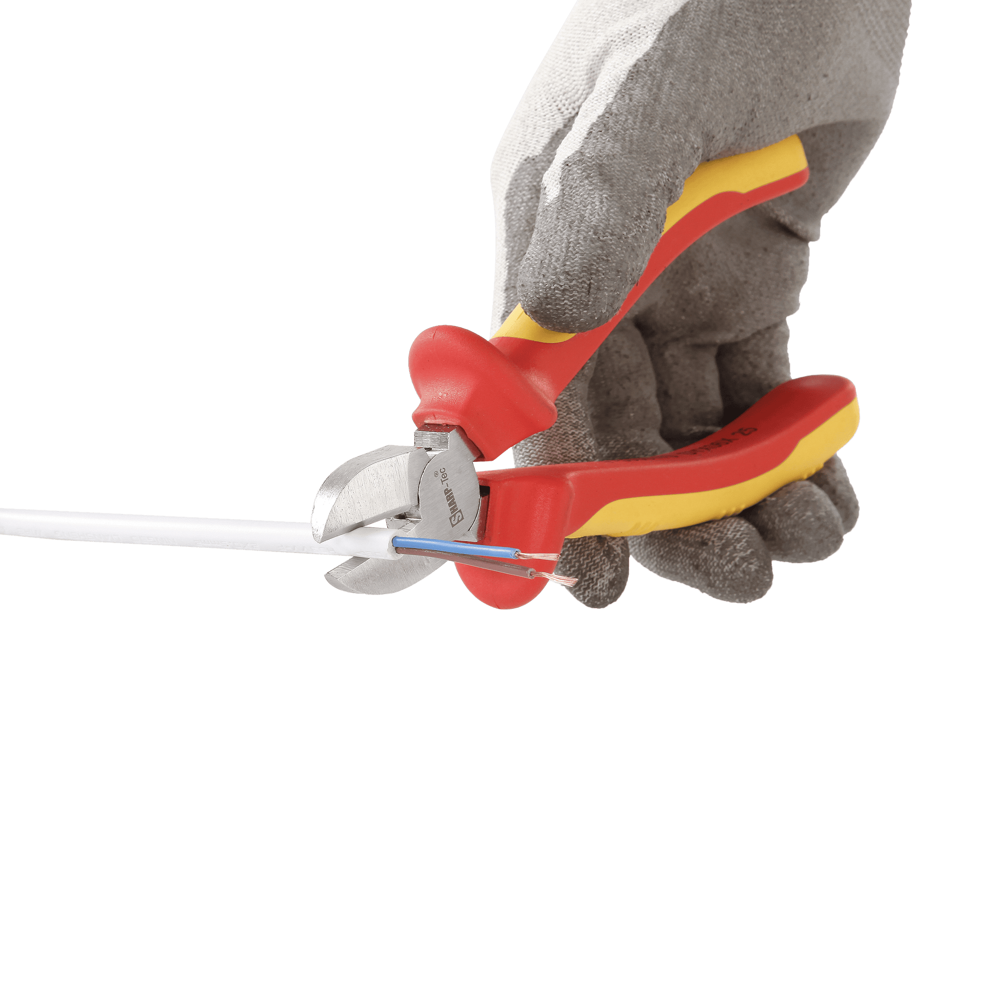 Sharp-tec Diagonal Cutters 160mm Chrome-Plated VDE-Certified, 1000V Insulated Pliers for Electricians, Insulated Handle DIN EN IEC 60900, 6-inch Professional Wire Cutters