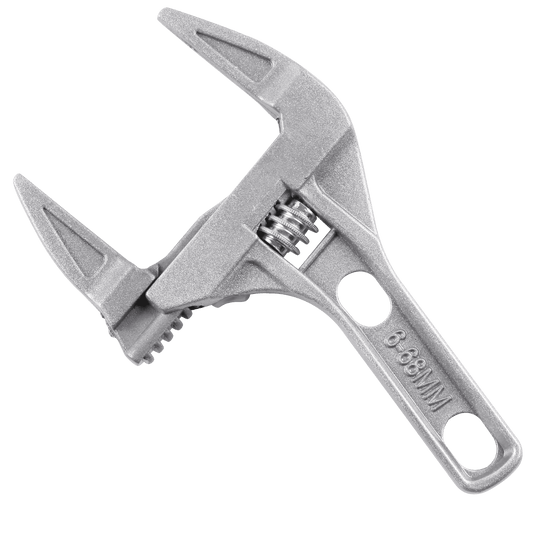 Sharp-tec 8 inch Adjustable Wrench Spanner | 6-68mm Wide Jaw Opening | Plumbers