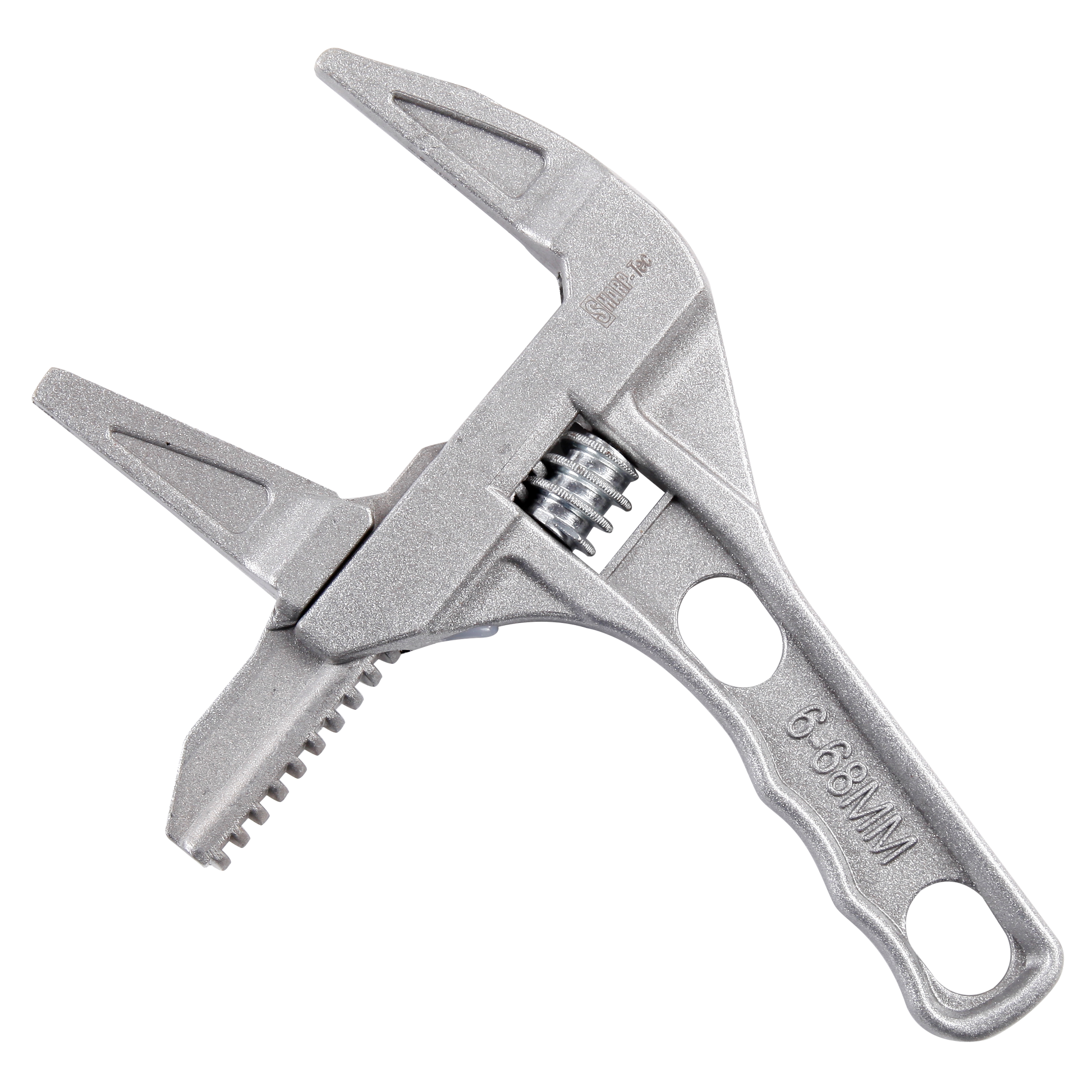 Sharp-tec 8 inch Adjustable Wrench Spanner | 6-68mm Wide Jaw Opening | Plumbers