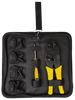 7PC Ratchet Crimping Tool Set | 5 Interchangeable Jaws | Insulated, Bare, Tube | Carry Case and Screwdriver