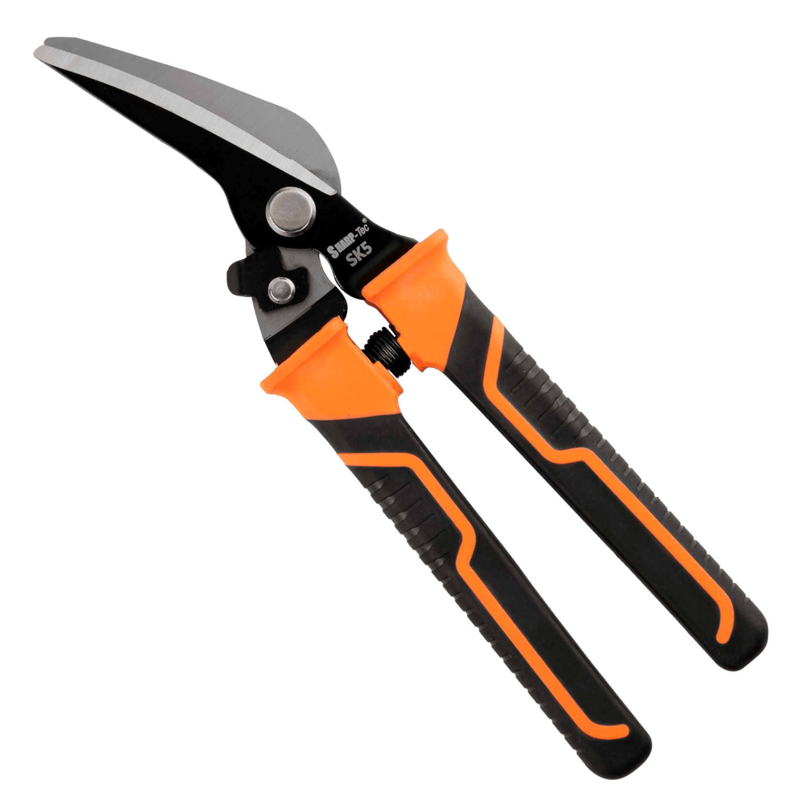Sharp-Tec 8” Aviation Tin Snips – SK5 Steel, Serrated Edge, Ergonomic Grip, Safety Lock
