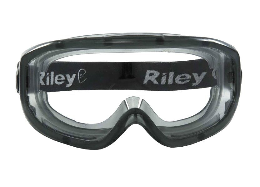 Riley Eyewear Anti-Fog Goggles, Impact Protection for Construction, Medical, and Fabrication, Wide Vision, Adjustable Strap