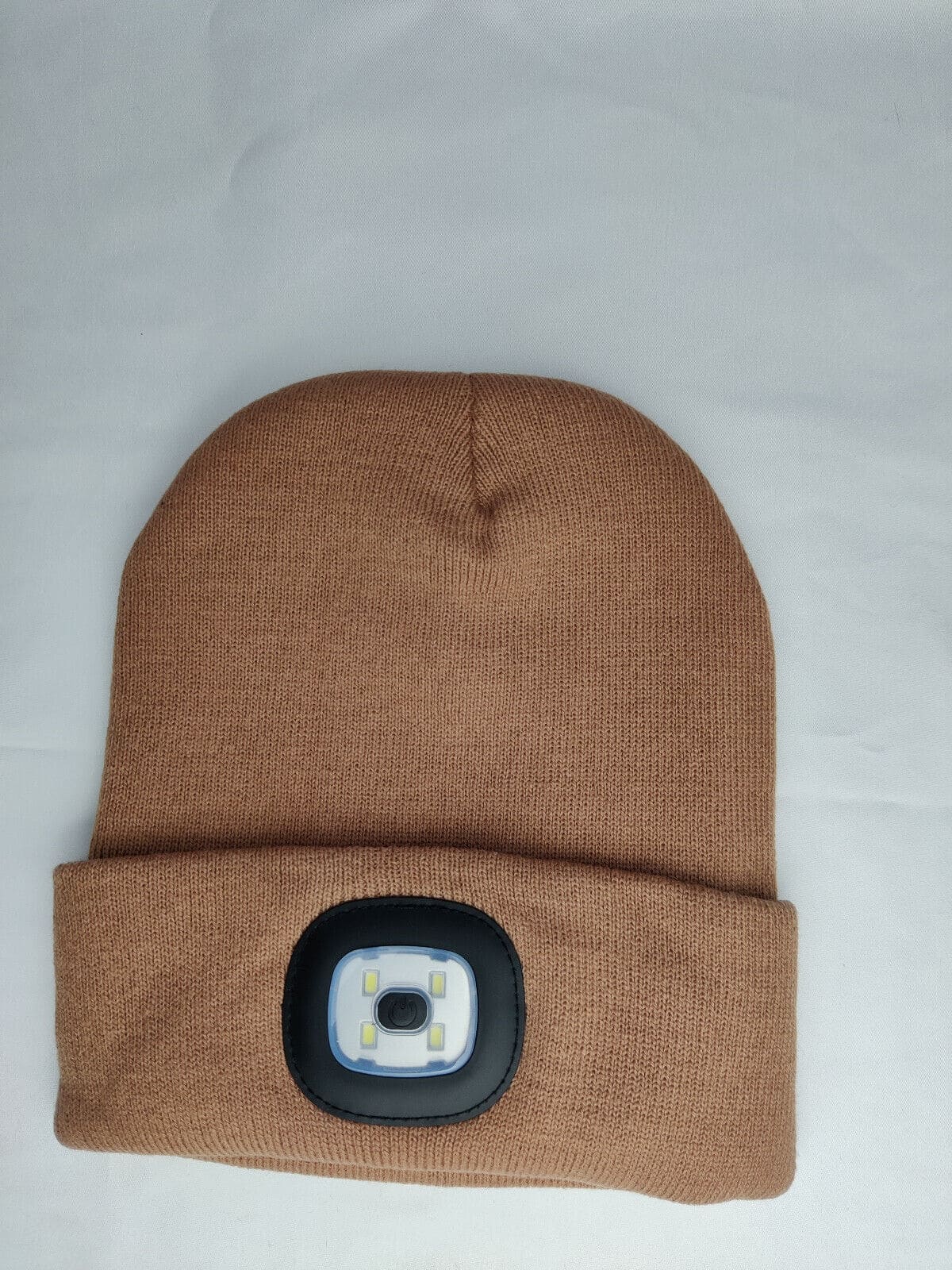 Adults Winter Hat with USB Rechargeable LED Headlamp – Knitted Beanie with 3 Brightness Settings for Running, Dog Walking, and Night Work
