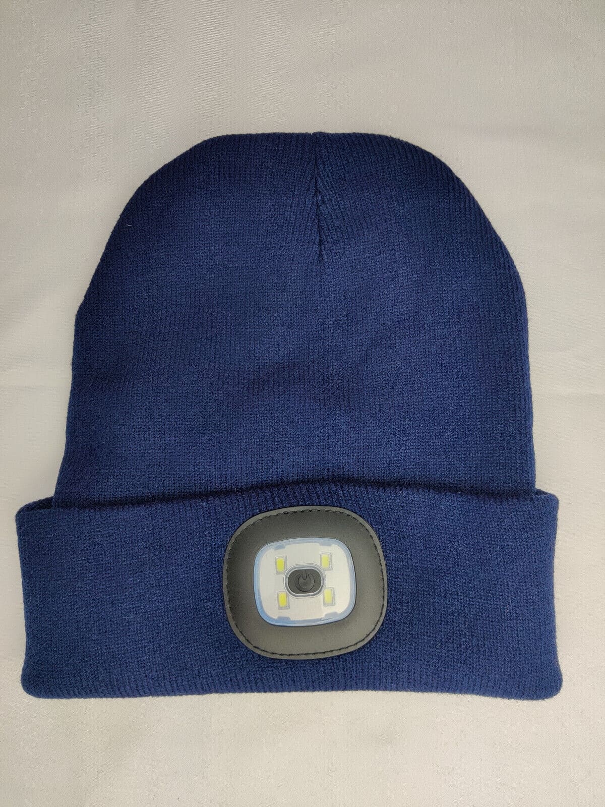 Adults Winter Hat with USB Rechargeable LED Headlamp – Knitted Beanie with 3 Brightness Settings for Running, Dog Walking, and Night Work