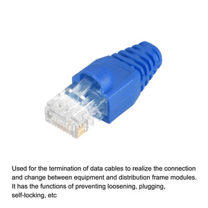 RJ45 Pass Through Crimping Tool Connectors LAN Cat 5 5e 6 6a UK
