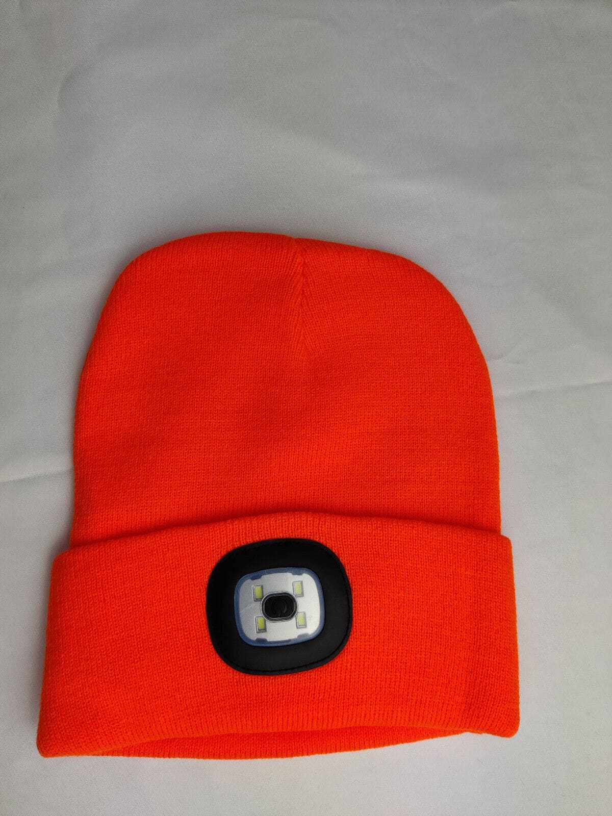 Adults Winter Hat with USB Rechargeable LED Headlamp – Knitted Beanie with 3 Brightness Settings for Running, Dog Walking, and Night Work