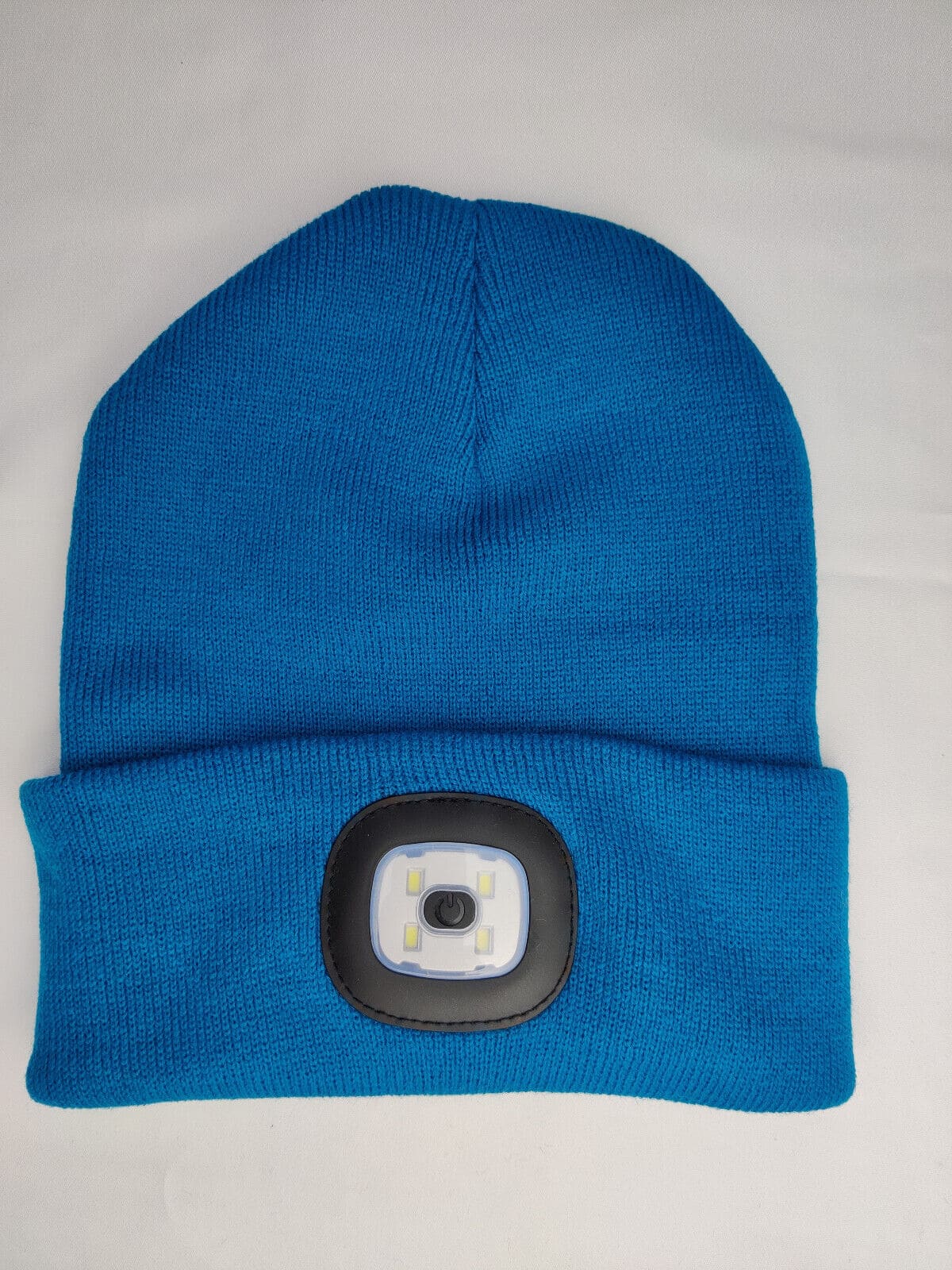 Adults Winter Hat with USB Rechargeable LED Headlamp – Knitted Beanie with 3 Brightness Settings for Running, Dog Walking, and Night Work
