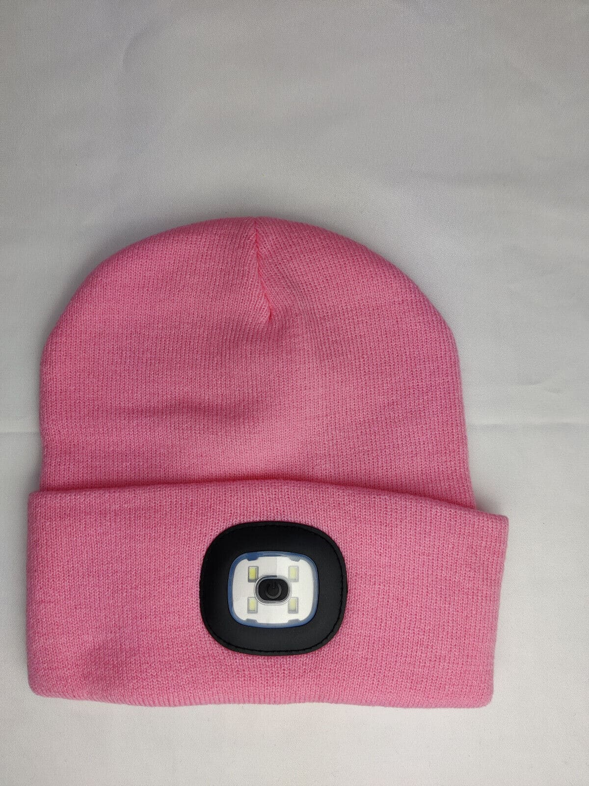 Adults Winter Hat with USB Rechargeable LED Headlamp – Knitted Beanie with 3 Brightness Settings for Running, Dog Walking, and Night Work