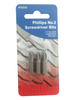 25mm Insert Phillips Screwdriver Bit Pack of 3, High-Grade S2 Alloy Steel, Industrial Quality, Precision Screwdriving