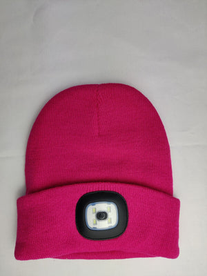 Kids Winter Hat with LED Light – Warm Knit Beanie with Rechargeable LED Lamp for Outdoor Activities