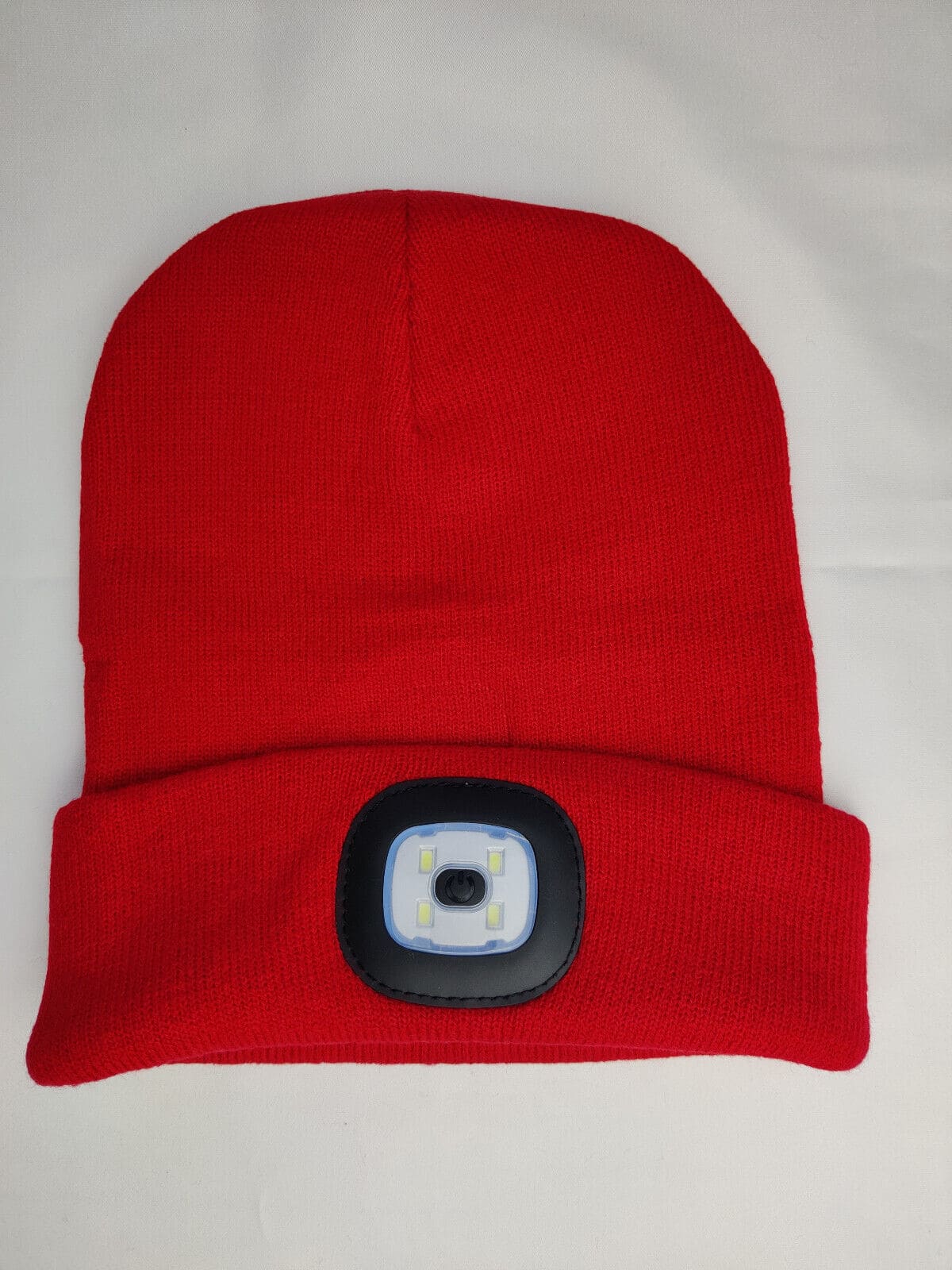 Adults Winter Hat with USB Rechargeable LED Headlamp – Knitted Beanie with 3 Brightness Settings for Running, Dog Walking, and Night Work