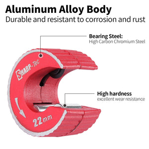 Sharp-Tec 15mm, 22mm, 28mm Pipe Cutters & 15+22mm Pipe Cutter Set for Precision Plumbing Work