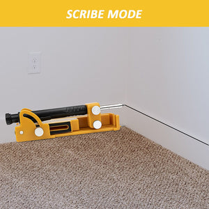 Adjustable Multi-Function Scribing Tool for Carpentry, Tiling, Flooring and Woodworking – Precision Profile Marker with Lockable Pencil Holder