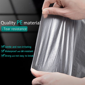 100 Disposable Plastic Aprons Clear Polyethylene Waterproof Food Industry Protective Gowns 16 Microns