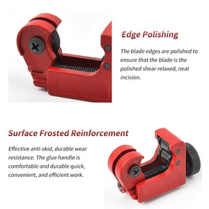 3-22mm Metal Pipe Cutter, Alloy Steel Cutting Wheel, Hand-Driven, for Copper, Brass, Aluminum, Stainless Steel, Compact & Durable