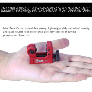 3-22mm Metal Pipe Cutter, Alloy Steel Cutting Wheel, Hand-Driven, for Copper, Brass, Aluminum, Stainless Steel, Compact & Durable