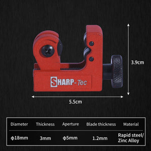 3-22mm Metal Pipe Cutter, Alloy Steel Cutting Wheel, Hand-Driven, for Copper, Brass, Aluminum, Stainless Steel, Compact & Durable