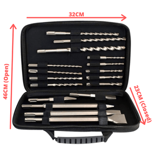 17Pce SDS Plus Drill and Chisel Set