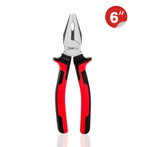 Sharp-Tec Combination Pliers for Lineman, Electricians & Heavy-Duty Cutting Jobs with Non-Slip Handles and Anti-Rust Coating