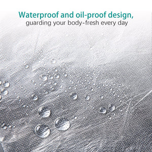 100 Disposable Plastic Aprons Clear Polyethylene Waterproof Food Industry Protective Gowns 16 Microns