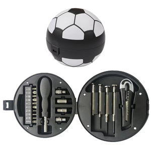 20-in-1 Football Tool Kit with Socket Set, Screwdrivers, Knife, and Precision Bits for DIY and Repair Projects